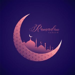 تصميمات عن هلال شهر رمضان