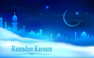 تصميمات عن هلال شهر رمضان
