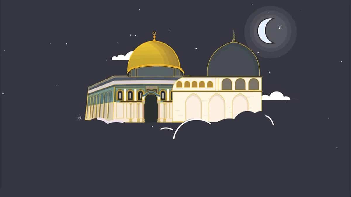 أنشودة يا ليلة الاسراء مكتوبة | طيور الجنة