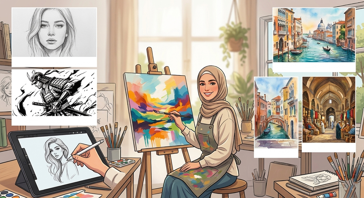 أهمية الرسم و أنواع الرسوم بالتفصيل
