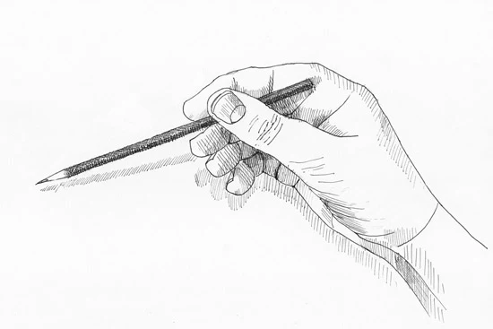 The Underhand Grip
مسكة تحت القلم