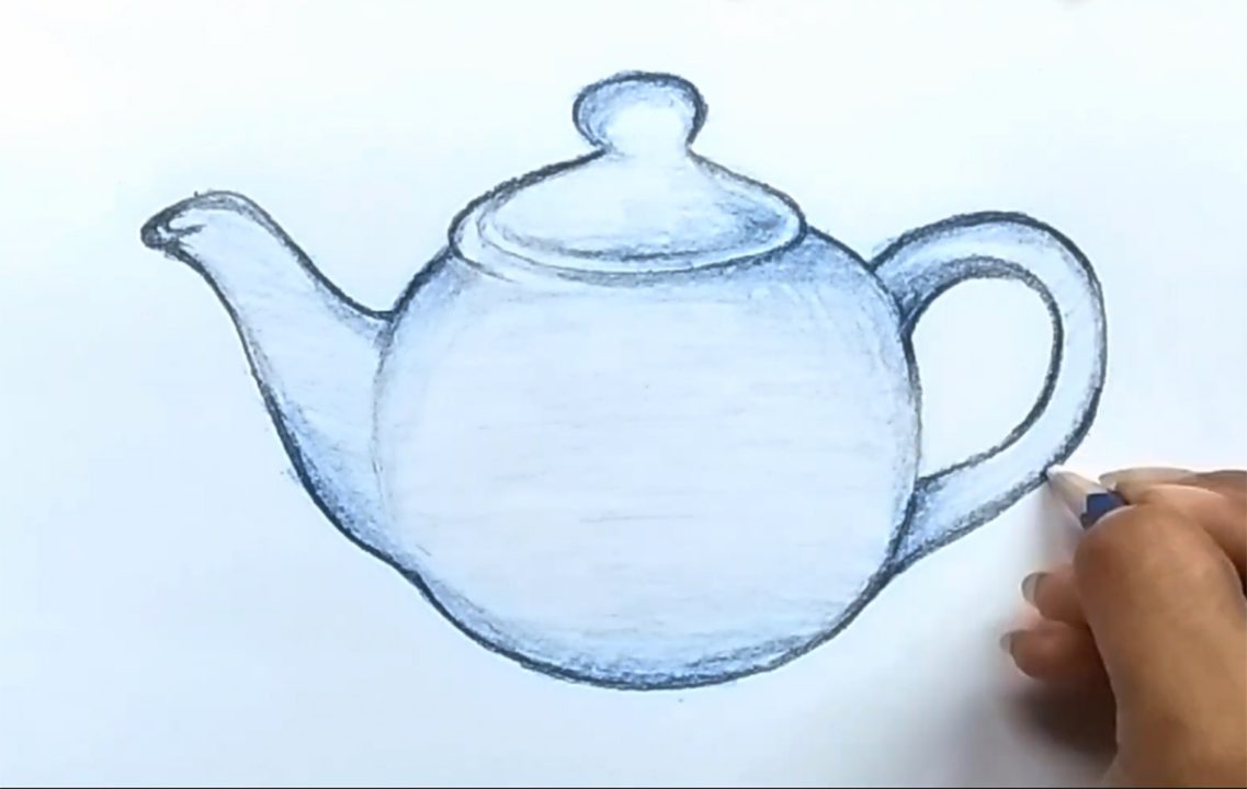 رسم براد الشاي