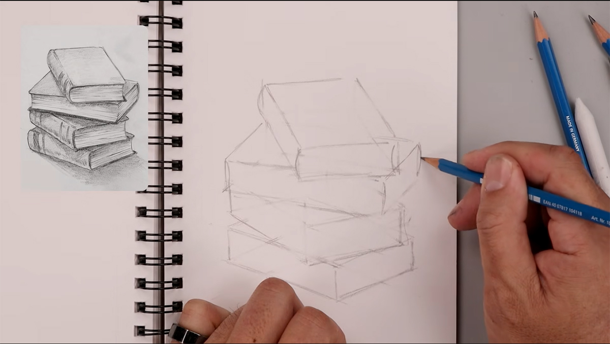 تعلم رسم الكتب