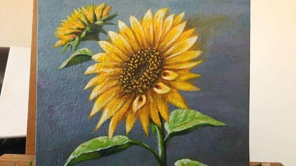 رسم عباد الشمس