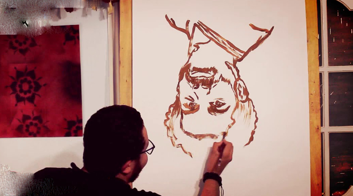 رسم صورة مقلوبة