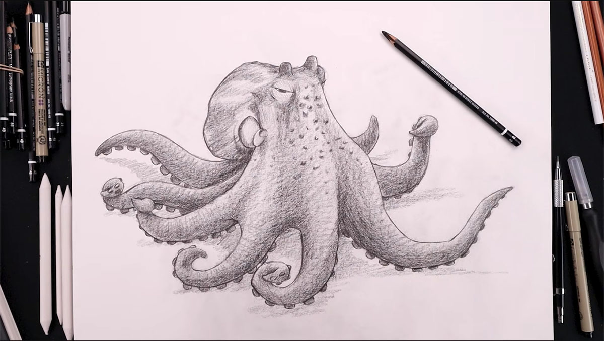 رسم أخطبوط