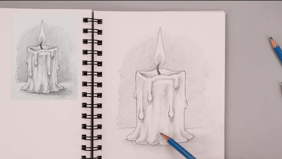 رسم الشمعة