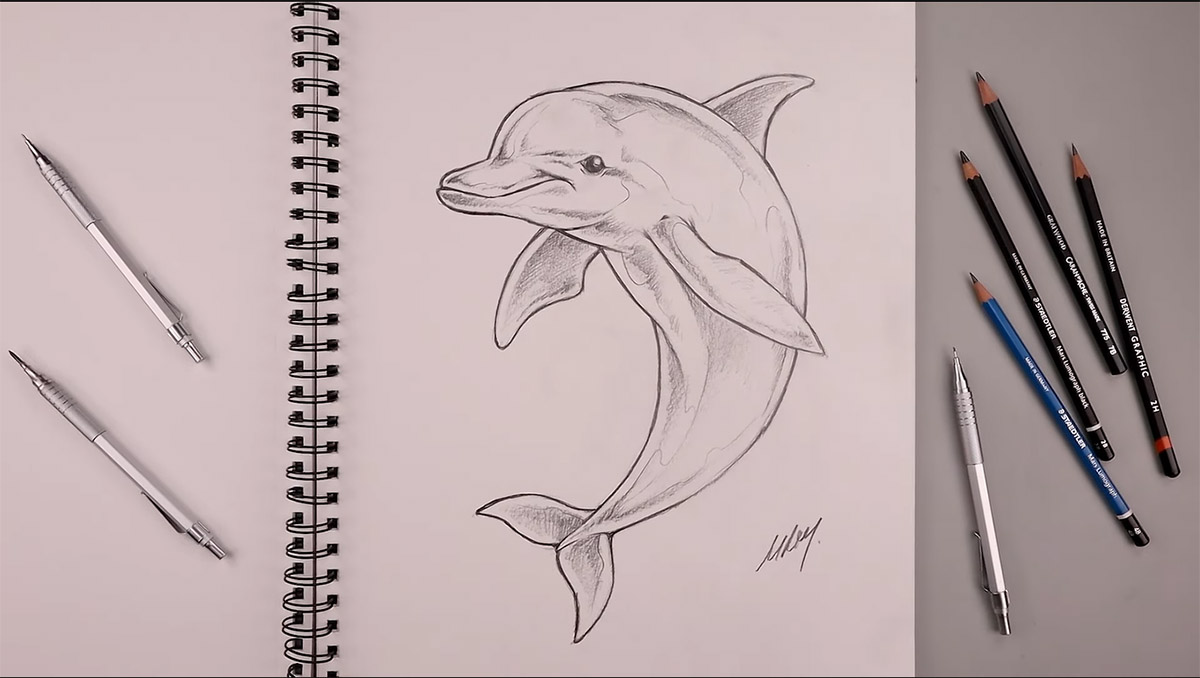 رسم الدولفين