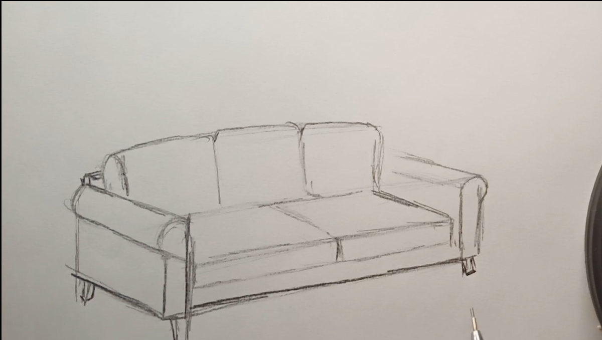 رسم الكنبة