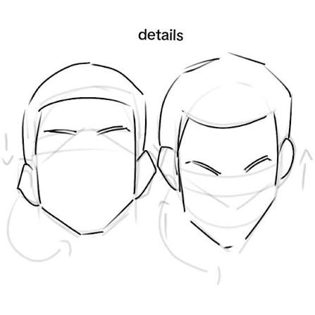 رسم الوجه من الزاوية المنخفضة والمطبقة (Up & Down Views)